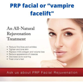 PRP facial or “vampire facelift"